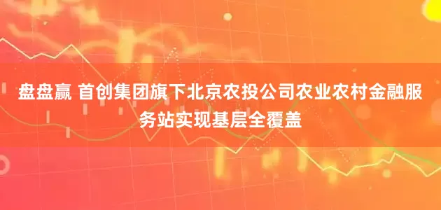 盘盘赢 首创集团旗下北京农投公司农业农村金融服务站实现基层全覆盖